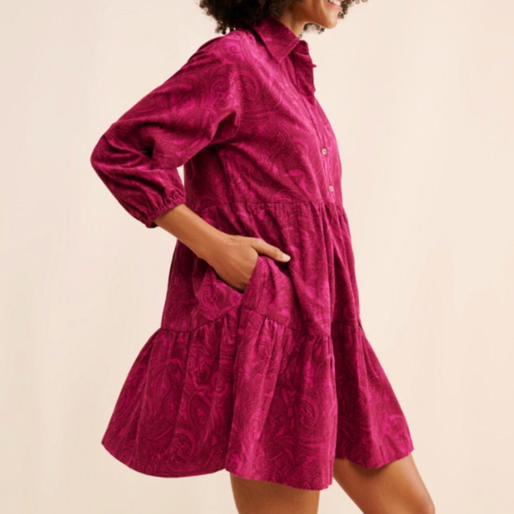 Maeve by Anthropologie - The Bettina Tiered Shirt Dress - Medium